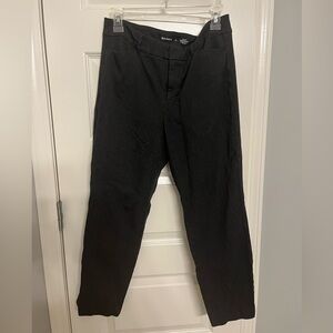 Grey High Rise Pixie Straight Leg Ankle Pants